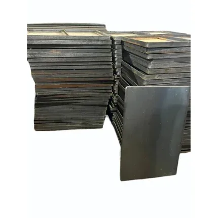 Stack of mild-steel shuttering plates